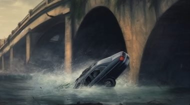 O que fazer se estiver preso em um carro submerso?